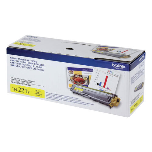 Brother TN221Y Cartouche de toner jaune à rendement standard