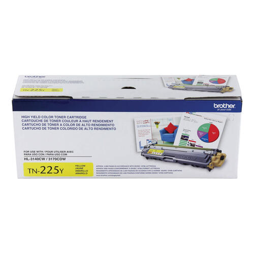 Brother TN225Y Cartouche de toner jaune à haut rendement