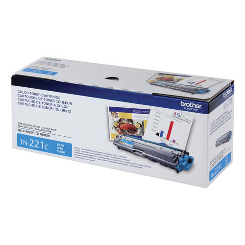 Brother TN221C Cartouche de toner cyan à rendement standard