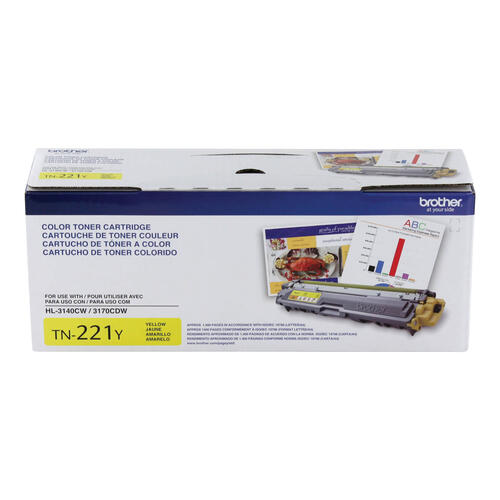 Brother TN221Y Cartouche de toner jaune à rendement standard