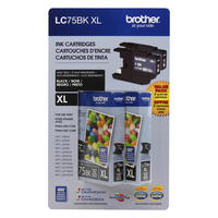 Brother LC75BKS Cartouche d encre noire Innobella , à haut rendement (série XL)
