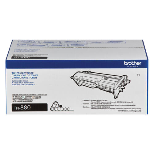 Brother TN880 Cartouche de toner noir à très haut rendement