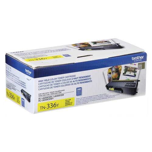 Brother TN336Y Cartouche de toner jaune à haut rendement