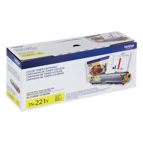 Brother TN221Y Cartouche de toner jaune à rendement standard