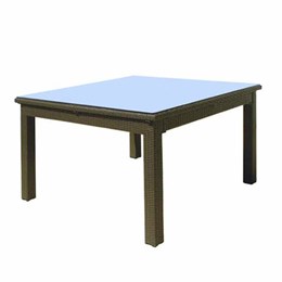 North Cape Cabo 48" Square Dining Table Glass Top