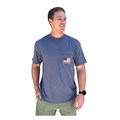 Burlebo Men&#39;s Reagan Flag Short Sleeve T Sh