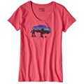 Patagonia Women's Fitz Roy Bison V-Neck Short Sleeve T-Shirt alt image view 3