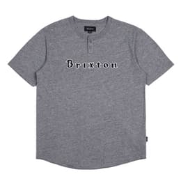 Brixton Men's Proxy Henley Short Sleeve T-shirt