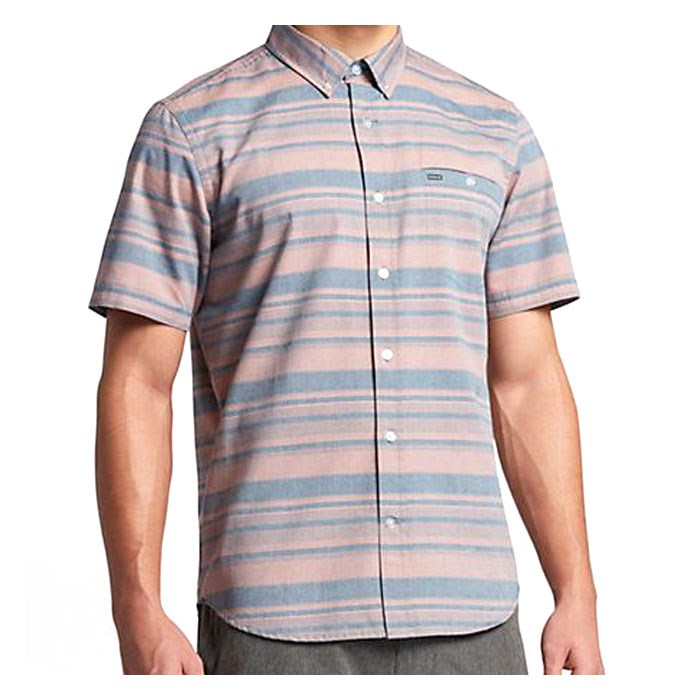Hurley Men's Froth Short Sleeve Button Up S