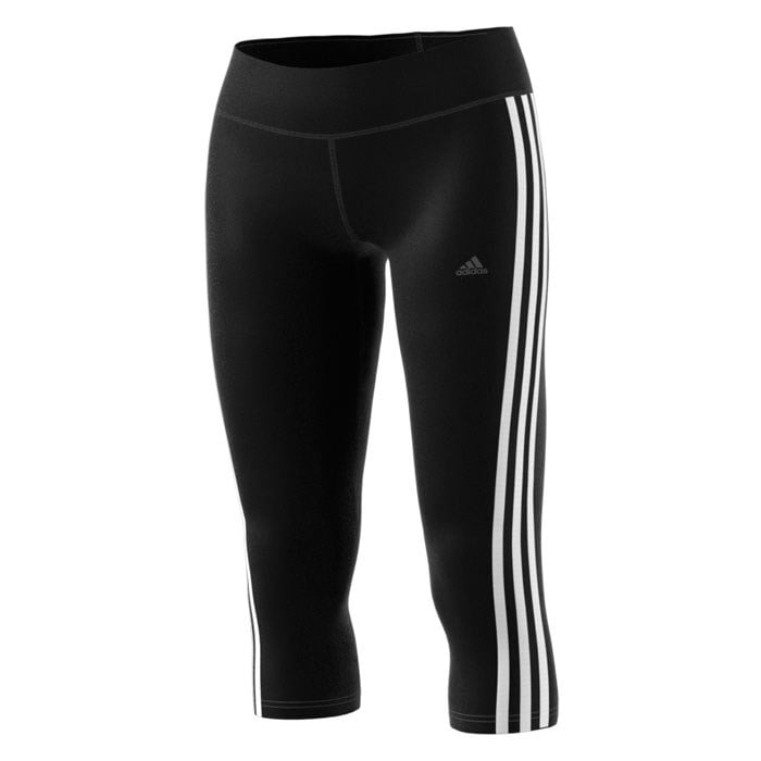 Adidas Women&#39;s D2M 3 Stripe 3/4 Leggings