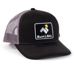 Richardson Twill Mesh Sun & Ski Logo Snapback Trucker Hat
