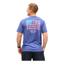 Burlebo Men's Fish USA T Shirt