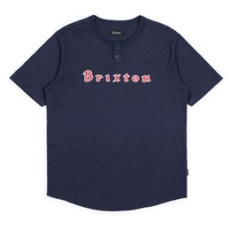 Brixton Men's Proxy Short Sleeve Henley T-shirt
