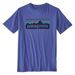 Patagonia Boy's P-6 Logo Organic Short Sleeve T Shirt