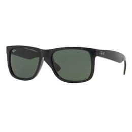Ray-Ban Justin Classic Sunglasses With Green Lenses