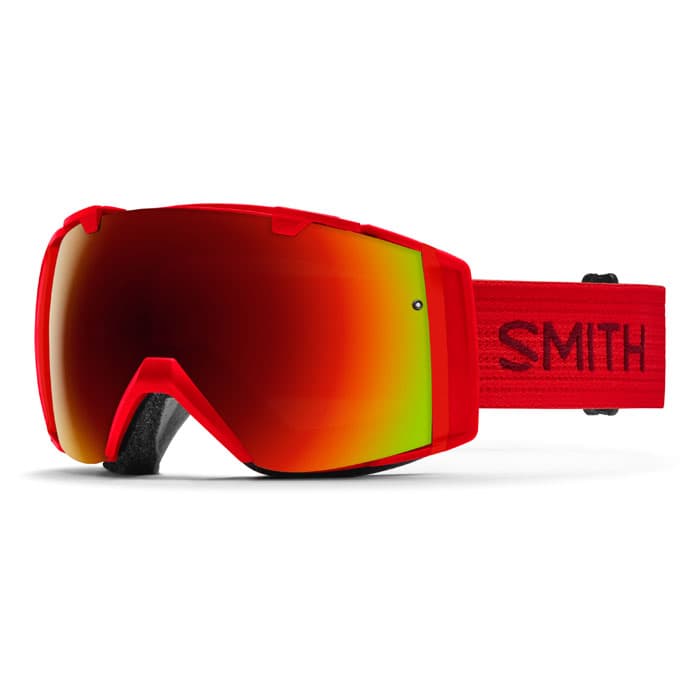 Smith I/O Snow Goggles With Red Sol-X Mirro