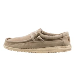Hey Dude Men's Wally Washed Casual Shoes Chestnut
