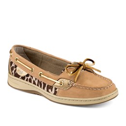 Sperry Women's Angelfish 2-Eye Shimmer Leopard Casual Shoes