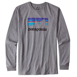 Patagonia Men's Shop Sticker Cotton Long Sleeve T Shirt