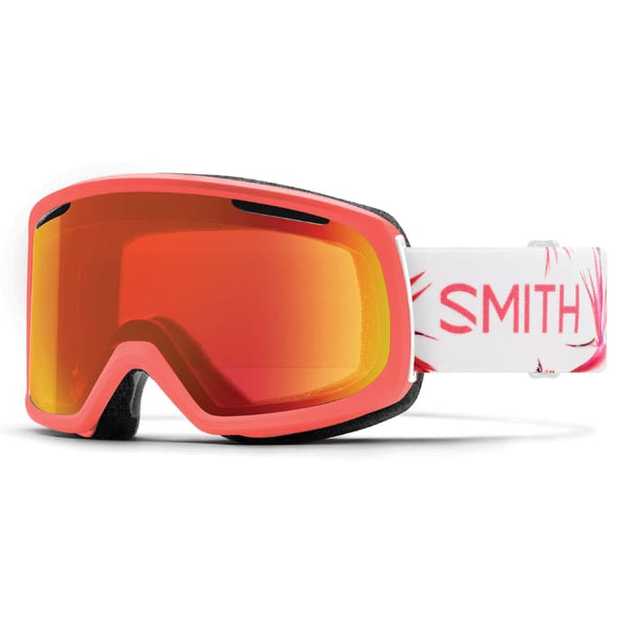 Smith Women&#39;s Riot Snow Goggles W/ Chromapop Red Mirror Lens