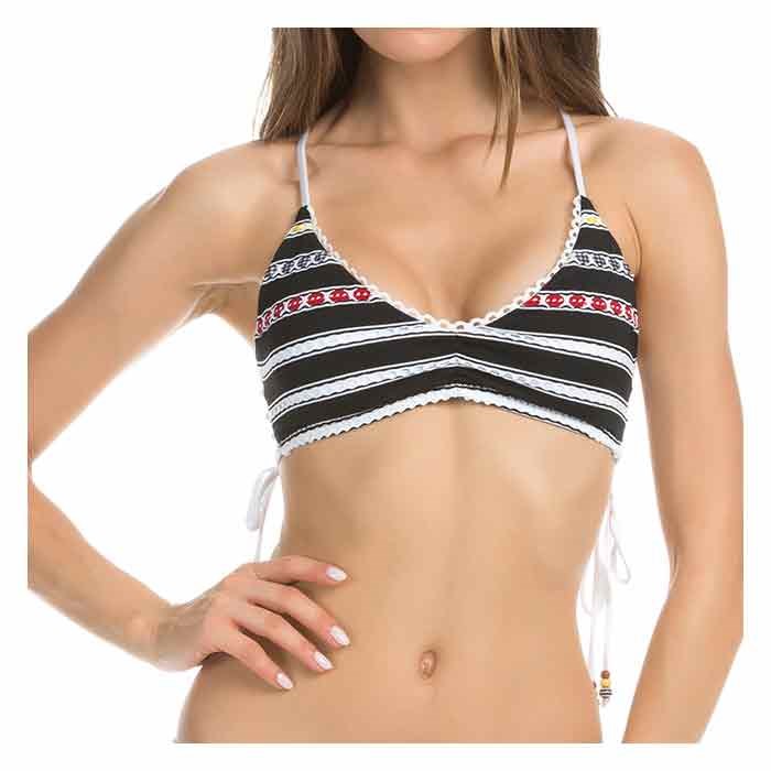 Isabella Rose Bralette Swim Top - Birds And