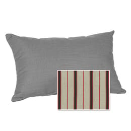 Casual Cushion Corp. 22x15 Lumbar Throw Pillow - Dapper Grey Stripe