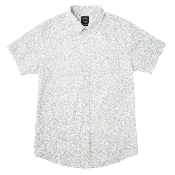 Rvca Men's Cleta Short Sleeve Button Up Shi