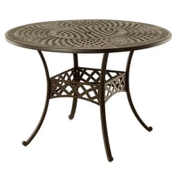 Hanamint Berkshire 54" Round Table With Inlaid Lazy Susan