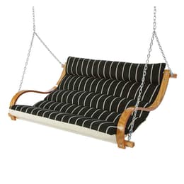 Hatteras Classic Black Stripe Deluxe Cushioned Double Swing