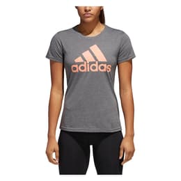 Adidas Women's Badge Of Sport Classic Short Sleeve T Shirt Dark Grey