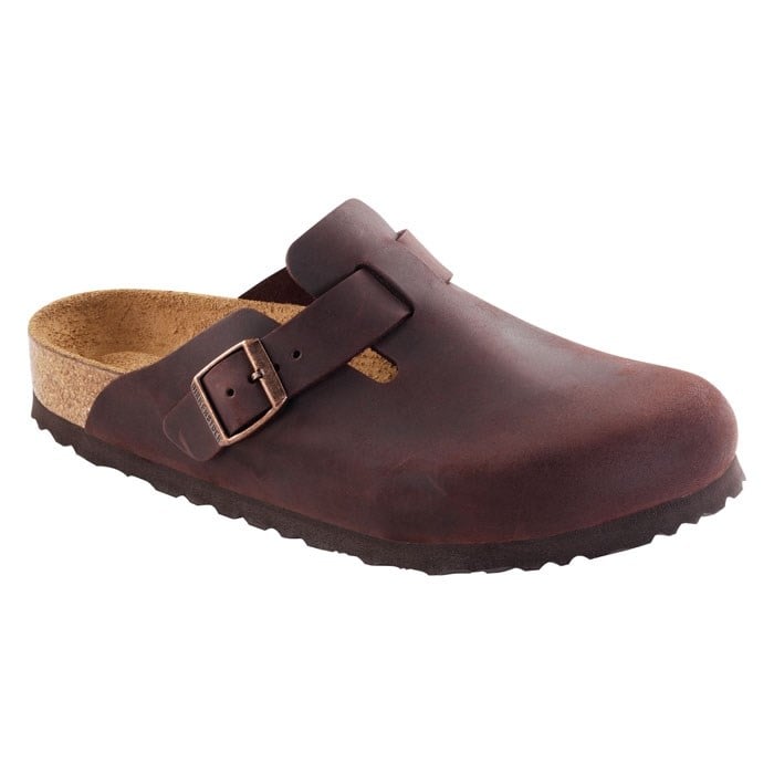 Birkenstock Men&#39;s Boston Soft Footbed Suede Clogs