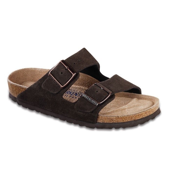 Birkenstock Men&#39;s Arizona Soft Footbed Suede Casual Sandals