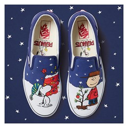 Vans x Peanuts Men's Classic Slip-On Charlie & Tree Shoes