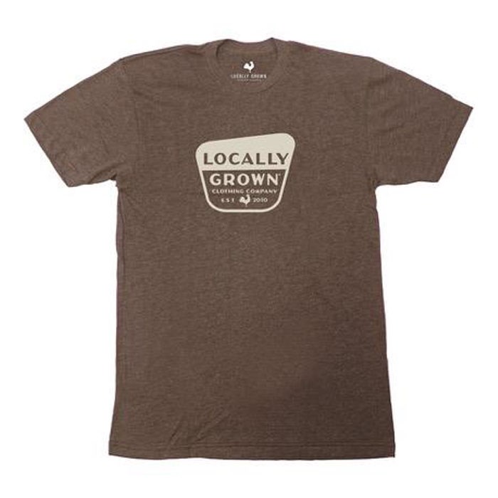 Locally Grown Clothing Men's Natural Logo S