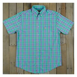 Southern Marsh Men's Natahala Plaid Short Sleeve Dress Shirt