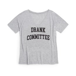 Oil Digger Tees Women's Drank Committee V Neck T Shirt