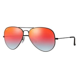 Ray-Ban Aviator Classic Sunglasses With Orange Gradient Lenses