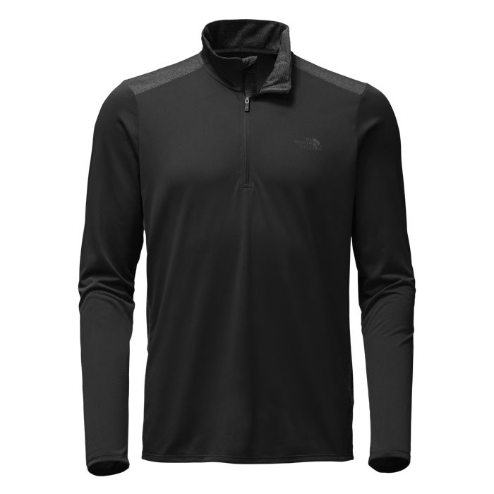 The North Face Men&#39;s Versitas 1/4 Zip Long Sleeve Shirt Black