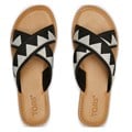 Toms Women's Viv Sandals Black Geometric