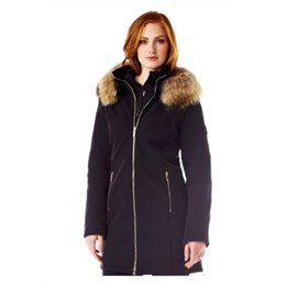 M Miller Women's Astrid Snow Jacket With Natural Fur Trim