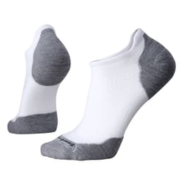 Smartwool Men's PhD Run Light Elite Micro Socks White/Light Grey