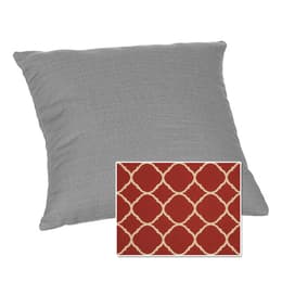 Casual Cushion Corp. 15x15 Throw Pillow - Accord Crimson