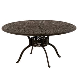 Hanamint Tuscany 60" Round Table With Inlaid Lazy Susan
