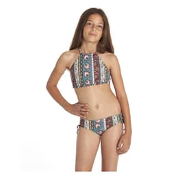 Billabong Girl's Hippy Ditsy High Neck Bikini Set