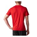 Adidas Men&#39;s Response Short Sleeve Running Shirt Back Red