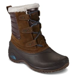 The North Face Women's Shellista II Shorty Apres Boot Dark Earth Brown/Storm Blue