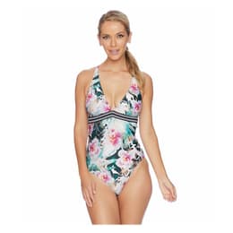Next By Athena Women's Undercover Tropics Strappy One Piece Swimsuit