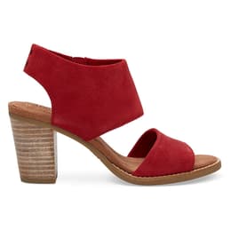Toms Women's Majorca Cutout Sandals Red
