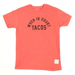 Original Retro Brand Men's When In Doubt Tacos Short Sleeve T Shirt