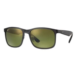Ray-Ban RB4264 Sunglasses With Grey Green Mirror Chromance Lenses